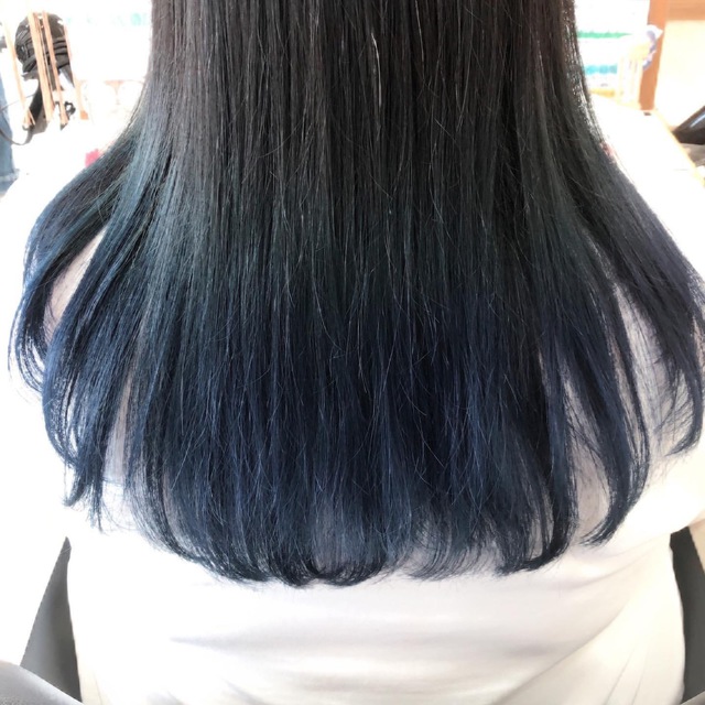 ブルーグラデーション Blog 福井県鯖江市の美容室フラウ Frau Hair Organic Relaxation