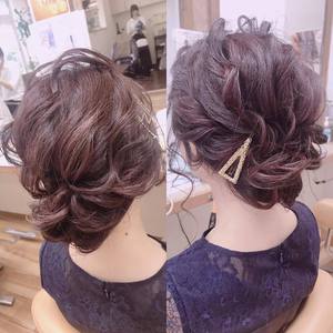 結婚式ヘアセット♡