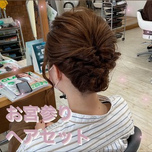 お宮参りヘアセット