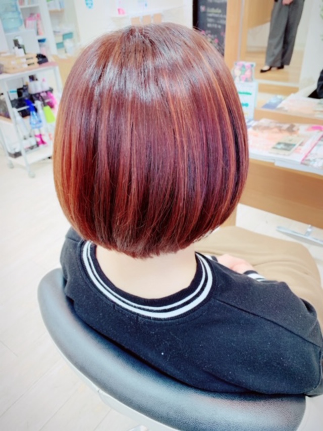 流行の髪色 オレンジヘアで外国人風 Hair Catalog 福井県鯖江市の美容室フラウ Frau Hair Organic Relaxation